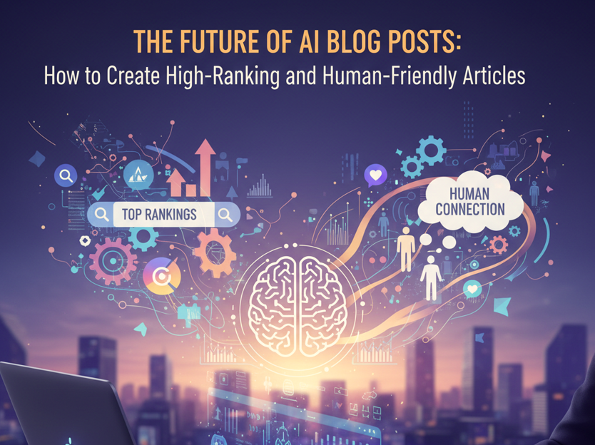 The Future of AI Blog Posts: How to Write Content That Ranks and Feels Human The Future of AI Blog Posts: How to Create High-Ranking and Human-Friendly Articles
