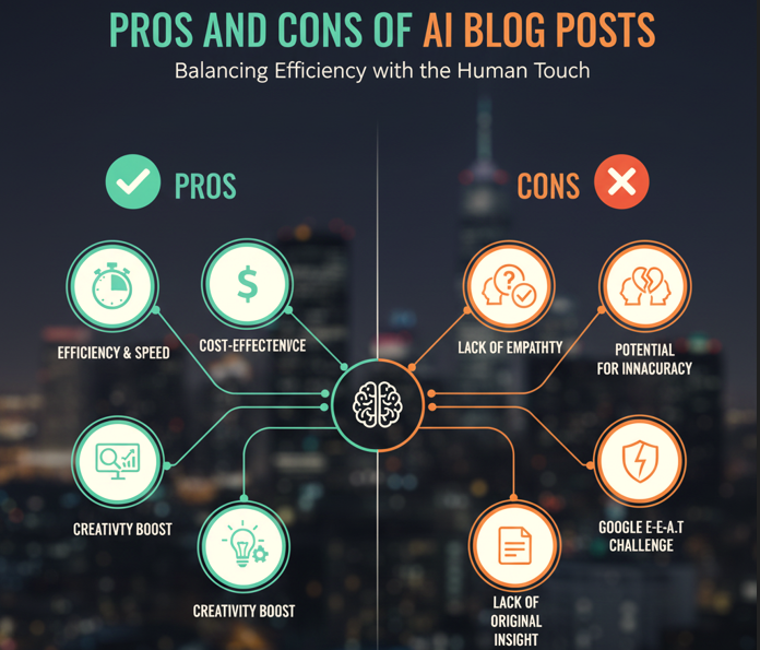 The Future of AI Blog Posts: How to Write Content That Ranks and Feels Human Pros and Cons of AI Blog Posts