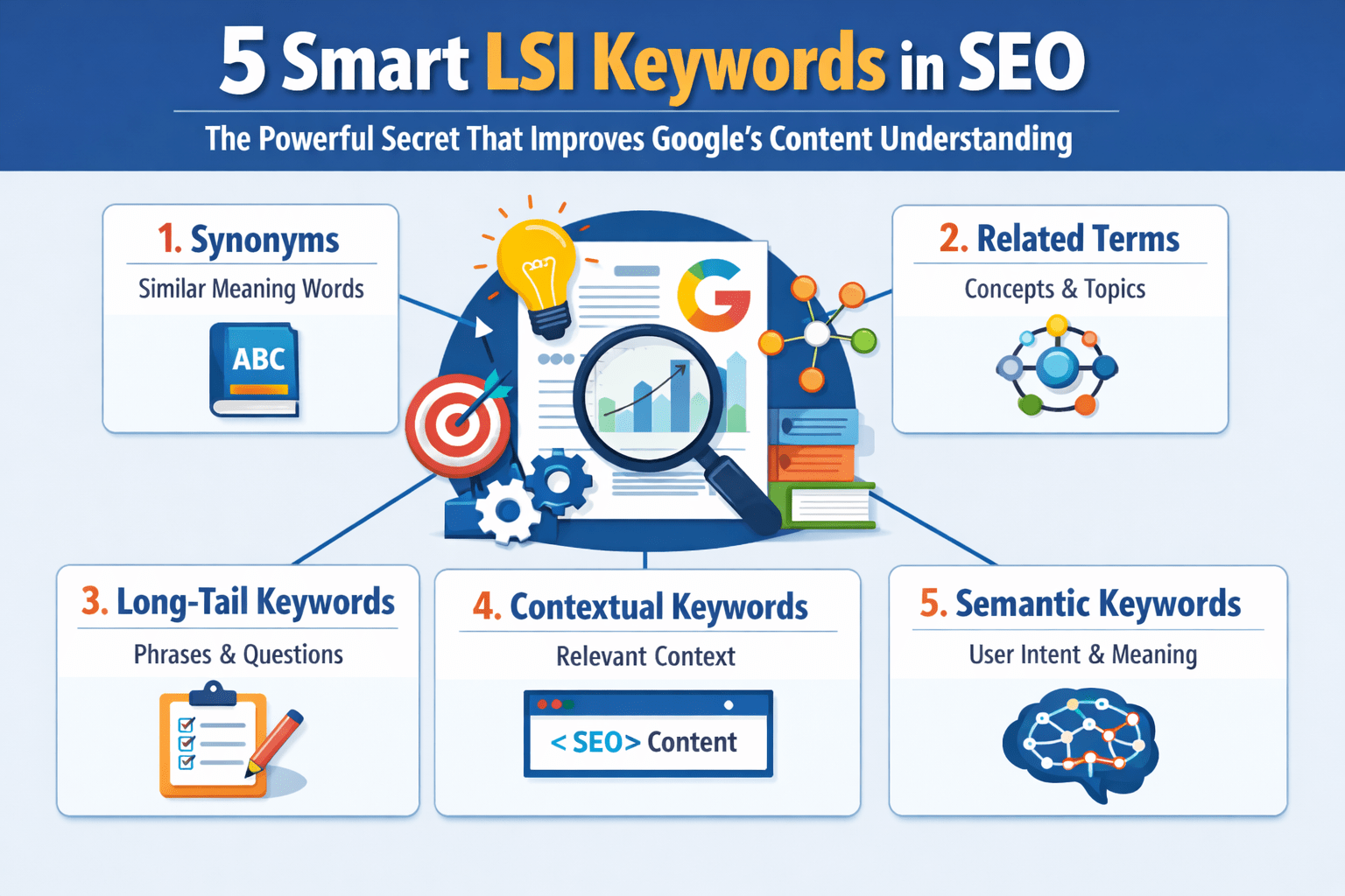 5 Smart LSI Keywords in seo: The Powerful Secret That Improves Google’s Content Understanding